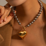 Phatbird 18k Gold Plated Stainless Steel Round Bead Jewelry Gift