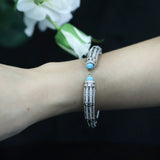 Phatbird Sapphire & Turquoise Silver Cuff Bracelets