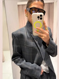 Phatbird Avant-Garde Plaid Blazer