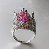 Phatbird Multicolor Zirconia Bird Statement Ring