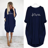 Loose Long-Sleeve Dress