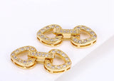 Phatbird 18K Gold Inlaid Zircon Clasps
