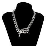 Phatbird Heavy Metal Belt Choker Necklace