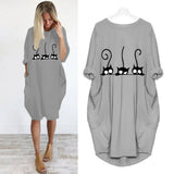 Loose Long-Sleeve Dress