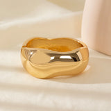 Phatbird Vintage Resin Triangle Design Wide Bangle Bracelets