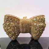 Phatbird Rhinestone Bow Clutch Bag