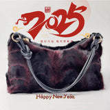 Real Fur Shoulder Bag Women