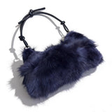 Winter Fox Fur Women's Fashion Bag