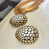 Phatbird Couture Mosaic Enamel Statement Earrings