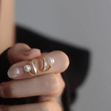 Luxury Zircon Pearl Earrings
