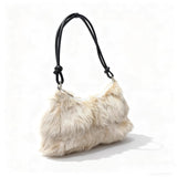 Winter Fox Fur Women's Fashion Bag