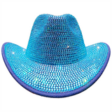 PHATBIRD Blue faux Rhinestone  Fedora Hat