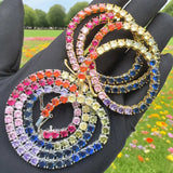 Round Heart Shaped Colourful Necklace