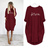 Loose Long-Sleeve Dress