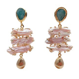 Phatbird Pearl Green Stud Earrings