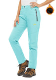 Blue Grey Fleece Lined Ski Pants