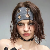 The Phatbird Punk Eyelet Wide Headband