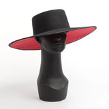 Phatbird Classical Unisex Wide Brim Splice Two Tone Wool Fedora Winter Warm Wide Brim Women Hats