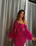 Phatbird Majestic Fuchsia Sequin Mermaid Gown