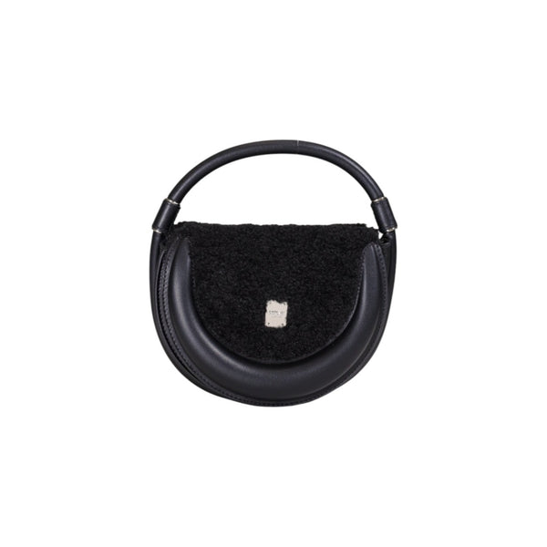 Black Shearling Bag