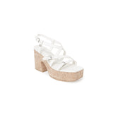Phatbird Beige Block Heel Sandals