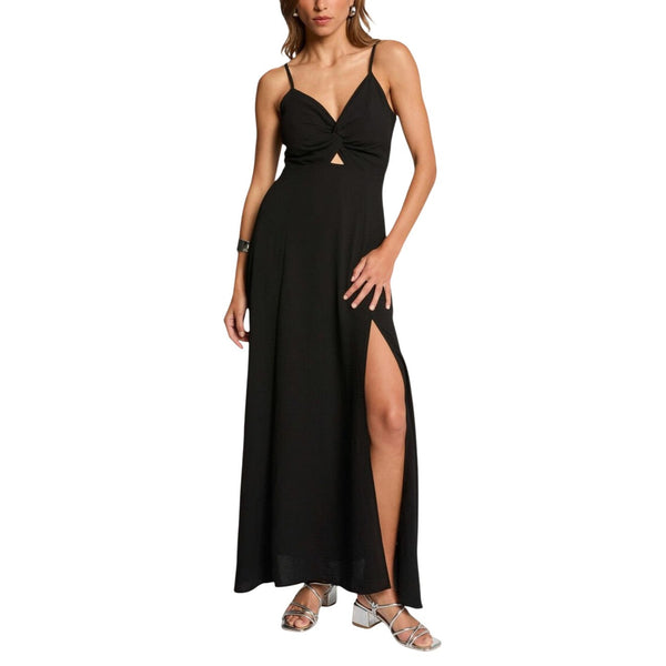 Phatbird Black Long-Sleeve Midi Dress