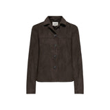 Phatbird Chestnut Faux Suede Tailored Blazer