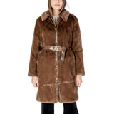 Luxury Brown Belted Long Coat
