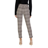 Tapered Plaid Ankle Trousers