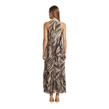 Phatbird Brown Mesh Maxi Dress