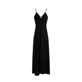 Phatbird Black Long-Sleeve Midi Dress