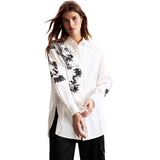 Phatbird White Printed Long-Sleeve Shirt