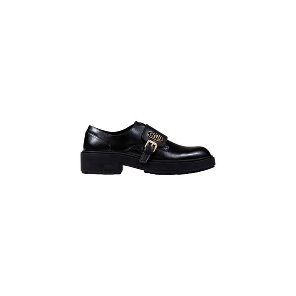Phatbird Black Faux Leather Lace-Up Shoes