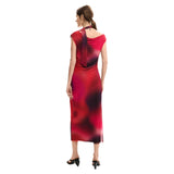 Phatbird Magenta Sleeveless Boat-Neck Stretch Dress