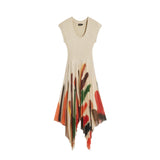 Phatbird Toasted Print Short-Sleeve Relaxed Dress