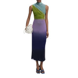 Desigual Ombre Mock Neck Dress