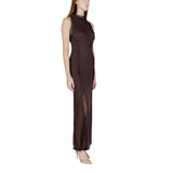 Phatbird Brown Mesh Maxi Dress
