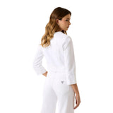 Phatbird White Long-Sleeve Cotton Blazer