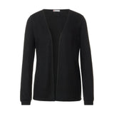 Street One Black Open-Front Cardigan