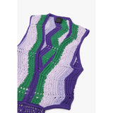 Pinko Chevron Stripe Maxi Dress