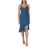 Phatbird Cerulean Strap V-Neck Cotton-Blend Sundress
