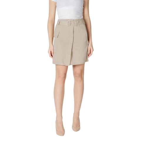 Phatbird Sand Cotton Side-Pocket Wrap Skirt
