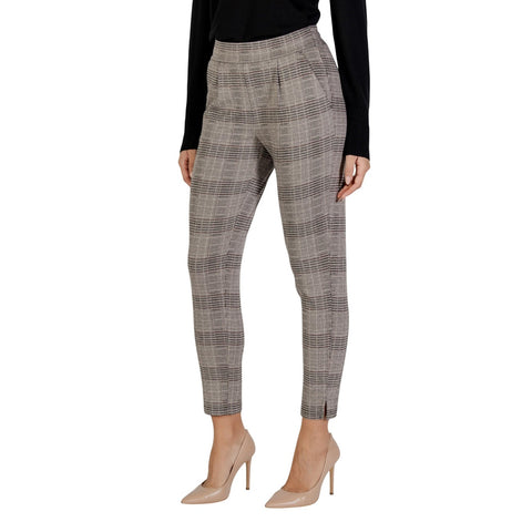 Tapered Plaid Ankle Trousers