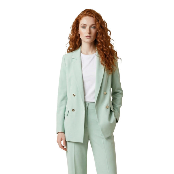 phatbird Emerald Green Low-Cut V-Neck Blazer