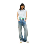 Phatbird Light Blue Organic Cotton Sleeveless Shirt