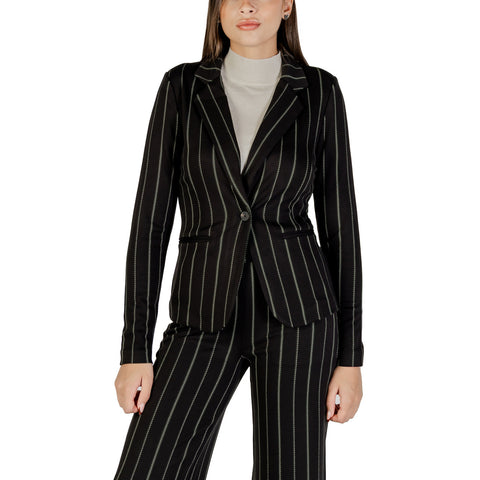 Black Pinstripe Blazer