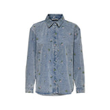 Phatbird Light Blue Floral Long-Sleeve Shirt