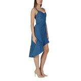 Phatbird Cerulean Strap V-Neck Cotton-Blend Sundress