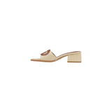 Phatbird Beige Block Heel Sandals