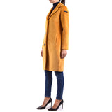 Classic Mustard Single-Breasted Overcoat